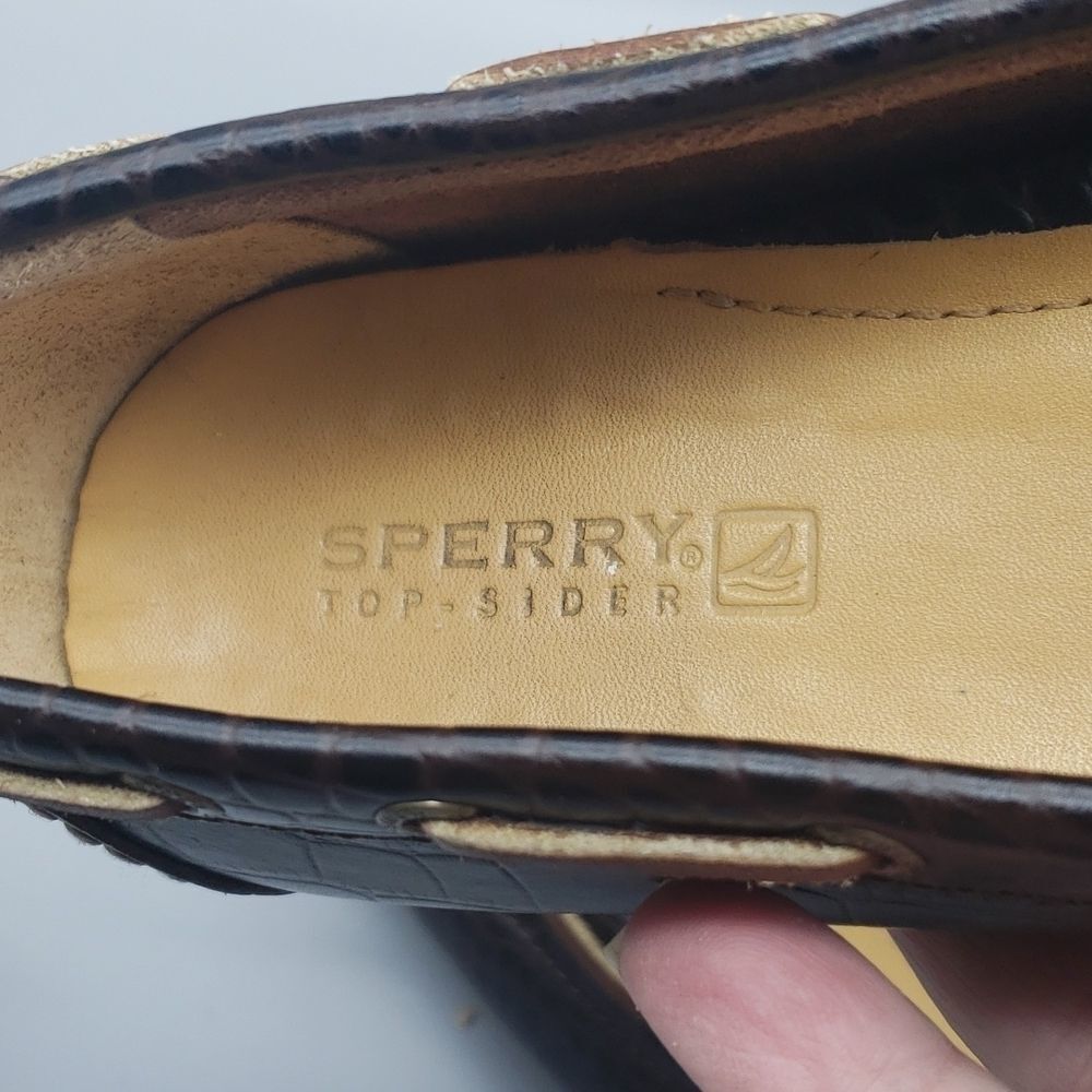 Sperry Topsider womens brown loafers size 7.5 - Picture 5 of 10